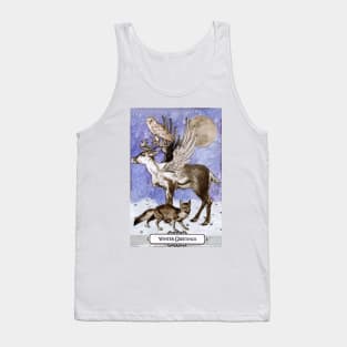 Enchanted Wildlife Winter Greetings Tank Top